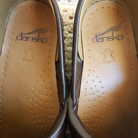 Dansko Brown Leather Women's Mules - Picture 4 of 9